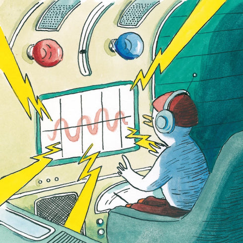 L'astronaute Fabi collecte des débris spatiaux.