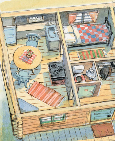 Mulle Mek construit une maison