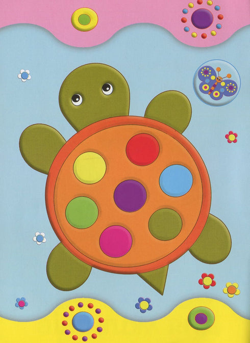 Autocollants de développement pour bébés. Paon