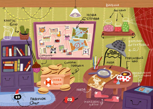 Joséphine pois. Détective Écureuil