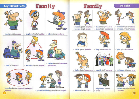 Bildwörterbuch. Englisch-ukrainisches Wörterbuch für Grundschüler