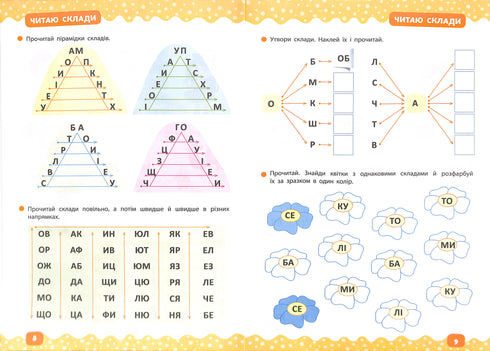 Wir lernen zu lesen. Vorschultrainer