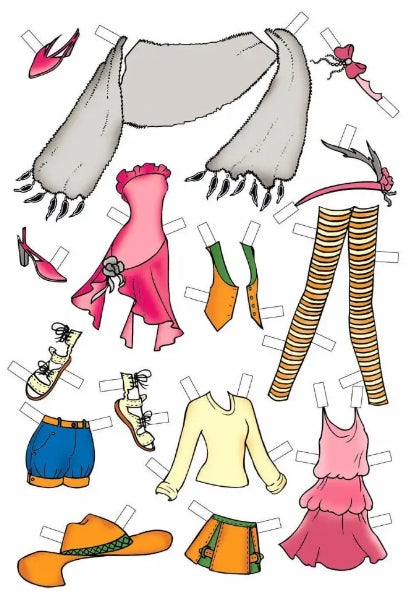 bambola da vestire (rosa)